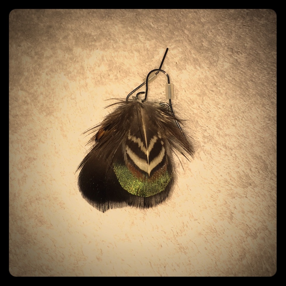Feather earrings